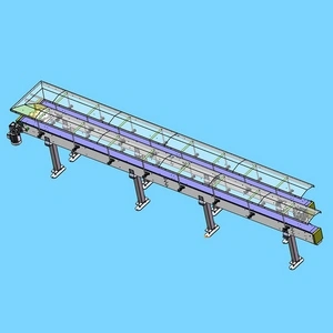 Transportador de placas de cadena de plástico